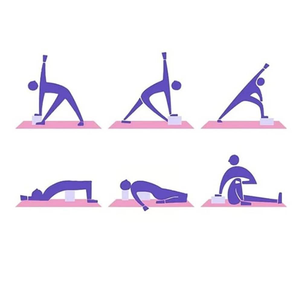 Ladrillo Bloque Goma Eva Yoga Pilates Ejercicios Soporte image number 3.0