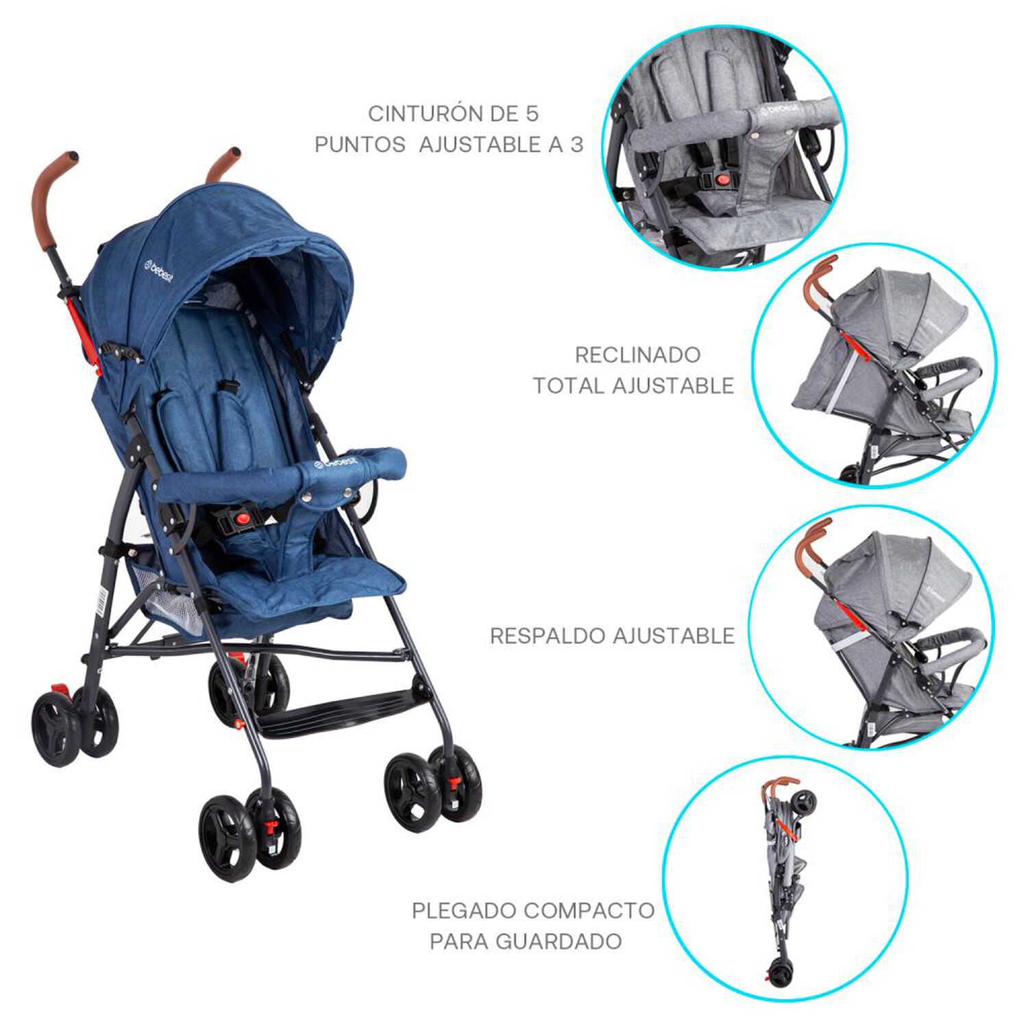 Coche Paraguas Bebesit Bb2150g5126mgro image number 4.0