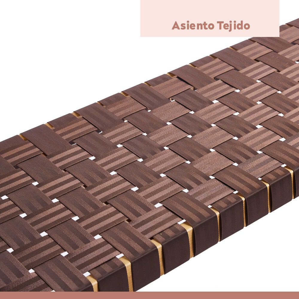 Banqueta Austral 120cm - Cinta Tejida De Nailon Caf&eacute; image number 12.0
