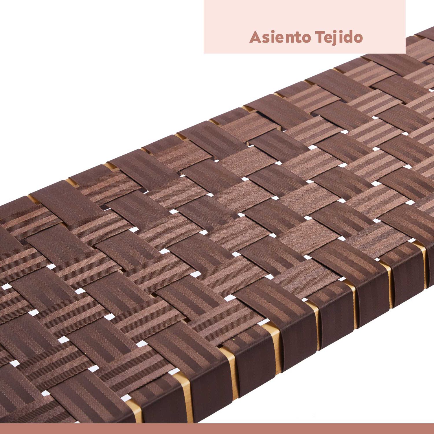 Banqueta Austral 120cm - Cinta Tejida De Nailon Caf&eacute; image number 12.0