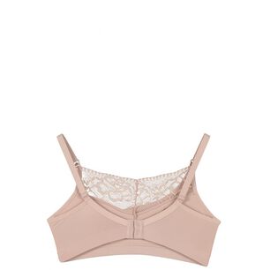 Sosten Lactancia Semi Encaje Algod&oacute;n Beige 2rios
