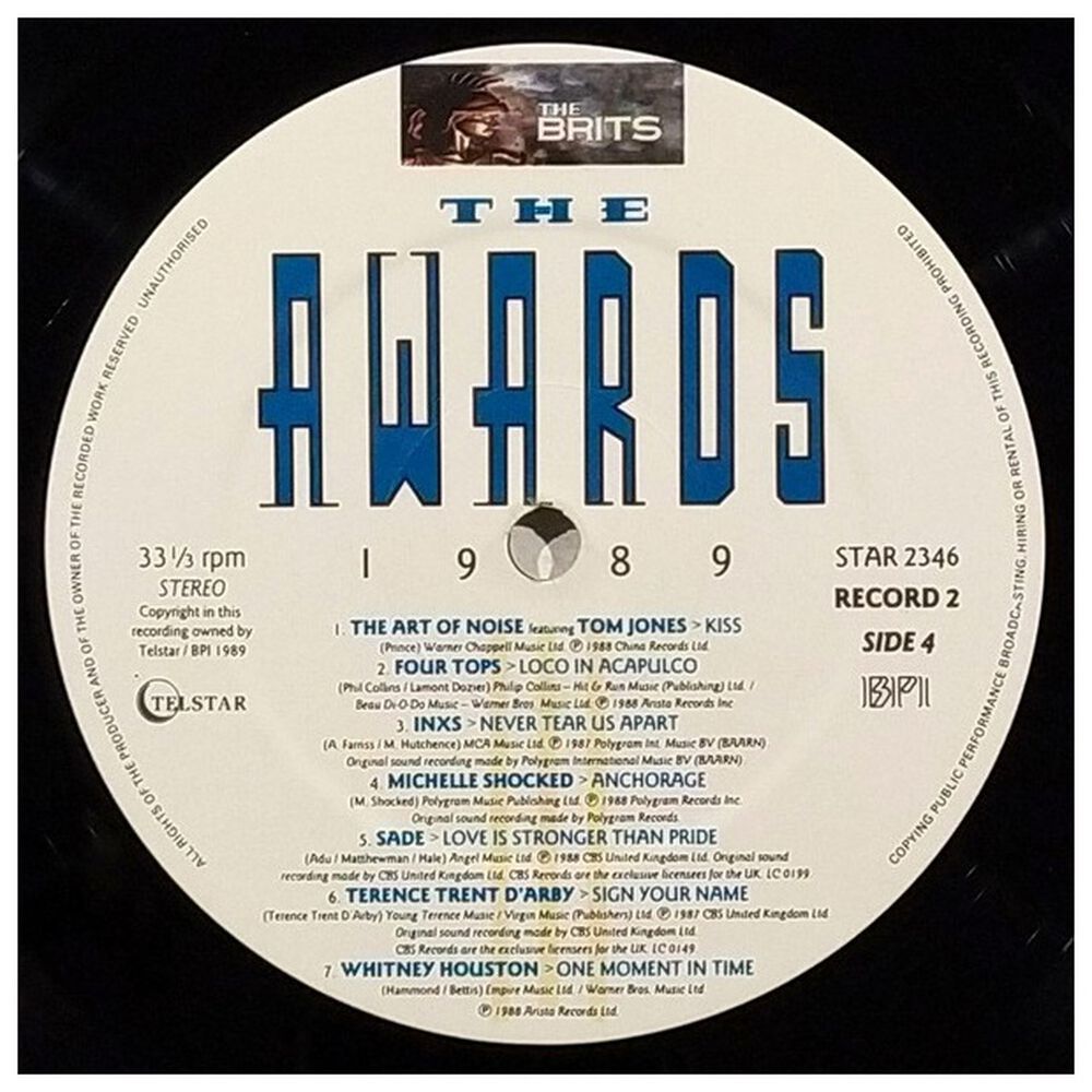 The Awards 1989 - The Definitive Album The Brits Awards 1989 (2lp) | Vinilo Usado image number 7.0