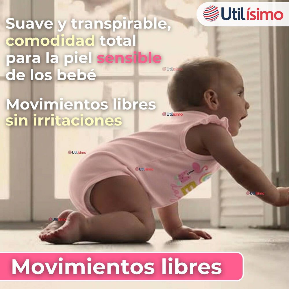 Pack 5 Bodys Niña Sin Manga Tedmimak 100% Algodón Hello Princess image number 5.0