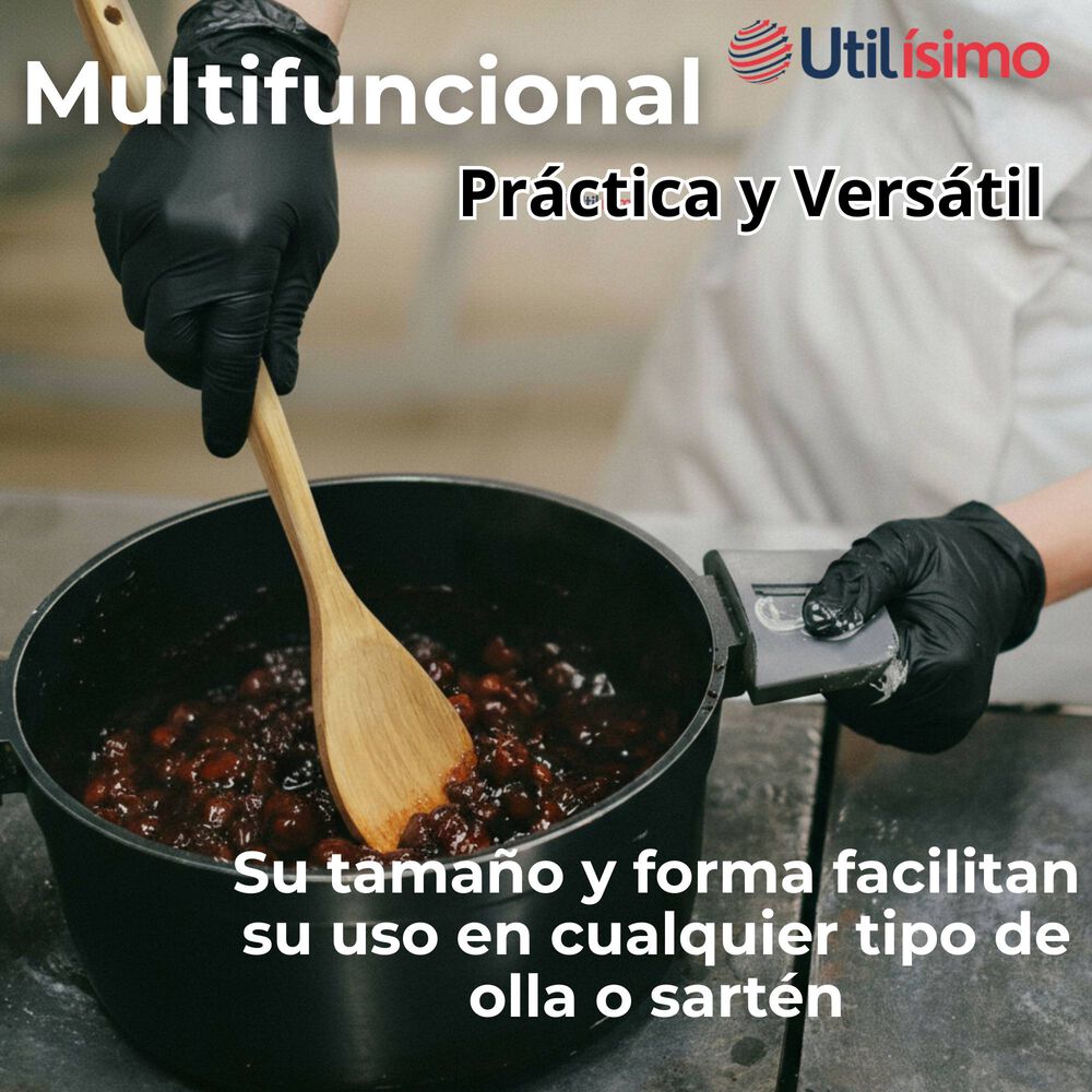 Cuchara De Madera De Bambú Con Mango Largo Utensilio De Cocina image number 2.0