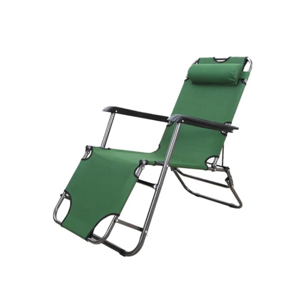 Silla De Camping Plegable Cama Reclinable Reposera Portátil image number 19.0
