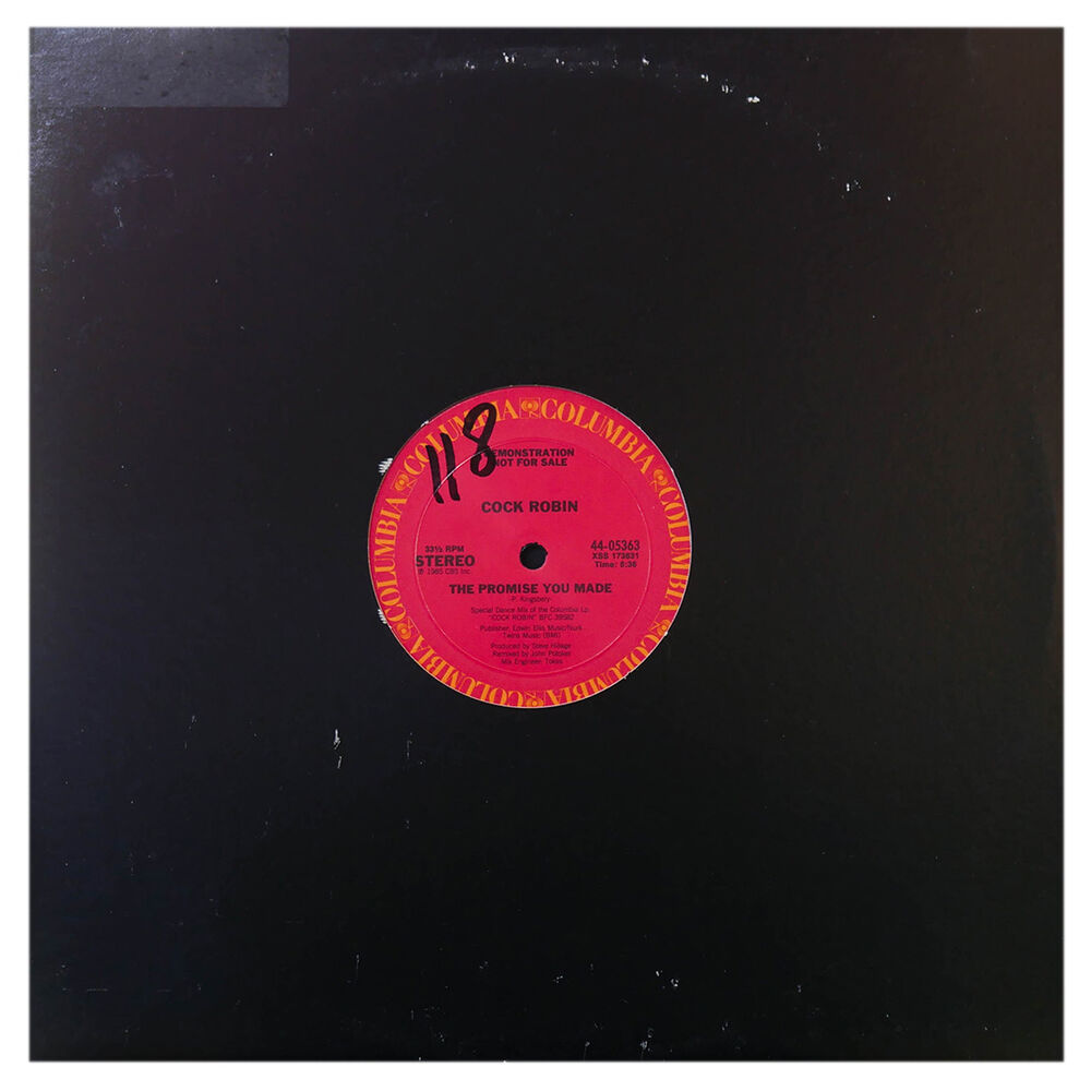 Cock Robin - The Promise You Made (promo) | 12" Maxi Single Usado image number 1.0