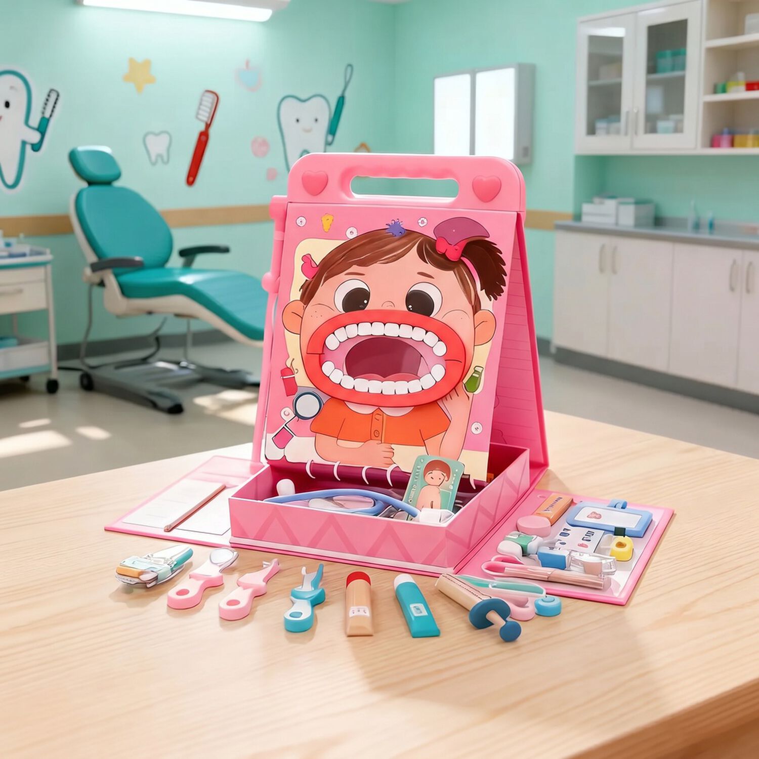 Set Juego De Roles Doctor- Dentista Juego Madera Ni&ntilde;os image number 22.0