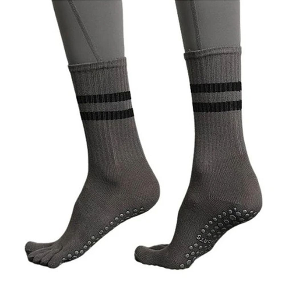 Calcetines T&eacute;rmicos Con Dedos Antideslizantes Yoga Deporte image number 1.0