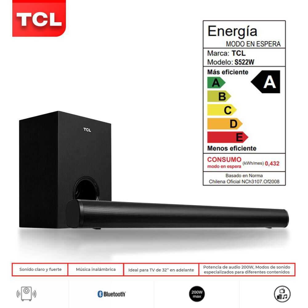 Soundbar TCL S522W 2.1 image number 10.0