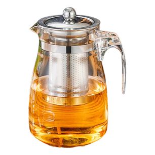 Tetera Vidrio Acero Inox 750ml Infusor Ideal T&eacute;