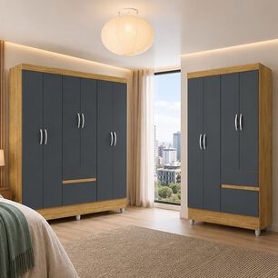 Combo Closet Vekka Home Ideal / 6 Puertas + 4 Puertas