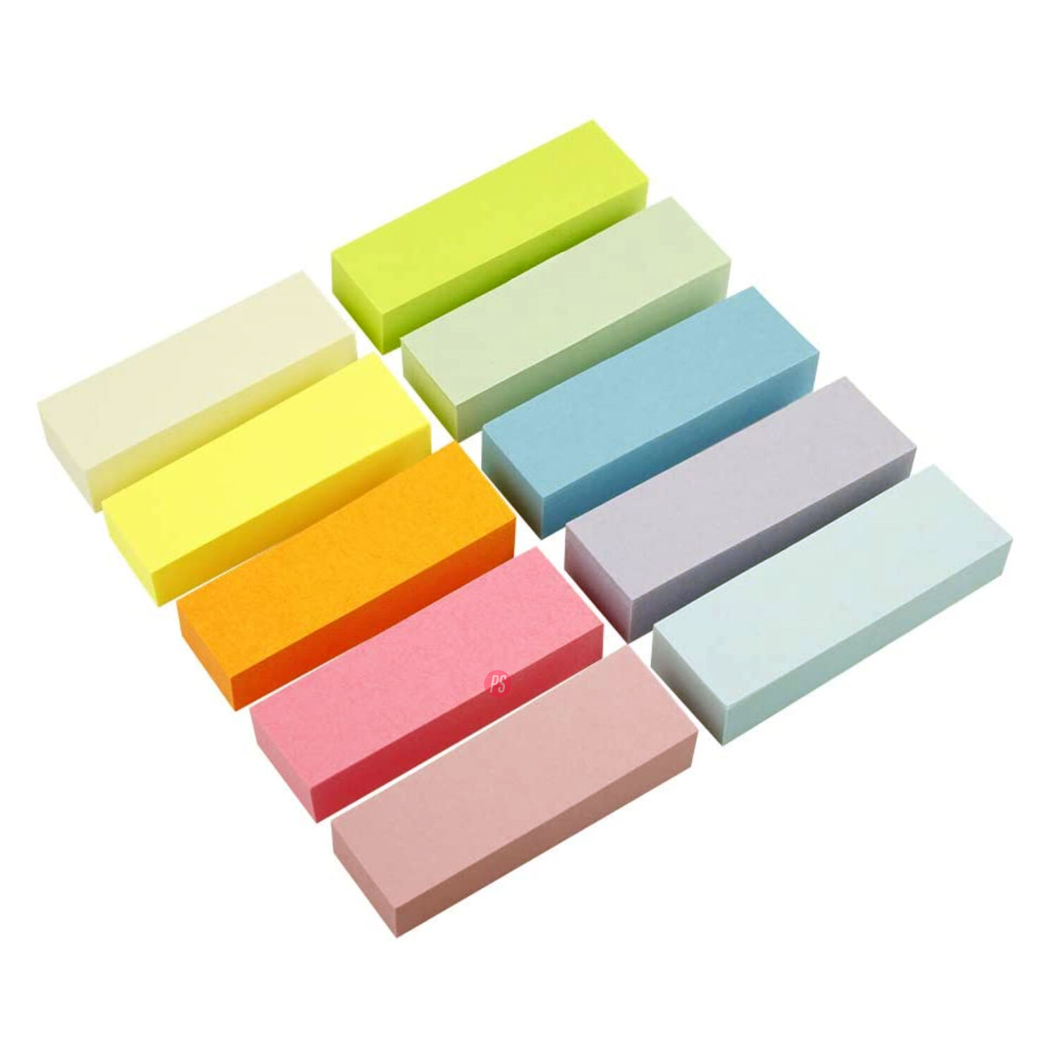 Pack 5 Marcadores De Paginas 15x50mm Papel Adhesivo Color - Ps image number 1.0