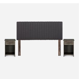 Set De Maderas Rosen Lucio Grafito / 2 Plazas