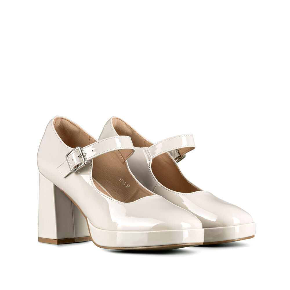 Zapato Mary Jane Tacones Elegante Charol Mujer Weide Yl83 image number 5.0