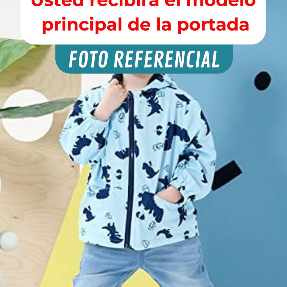 Cortaviento Impermeable Chaqueta Estampado Ni&ntilde;o Y Beb&eacute; Turquoise Cars image number 6.0