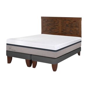 Cama Europea Cic Balance / King / Base Dividida  + Respaldo