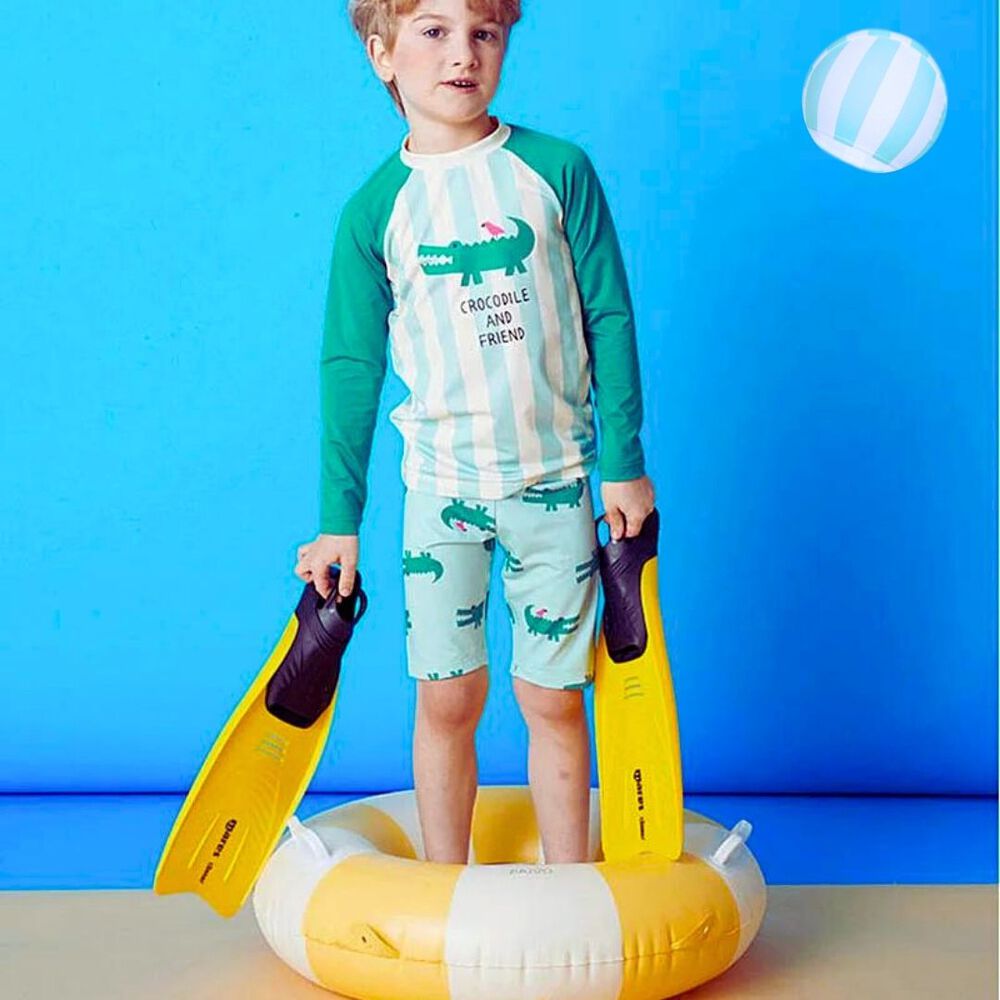 Traje De Baño 3 Piezas Manga Larga Niño Jump Kids Cocodrilo image number 5.0