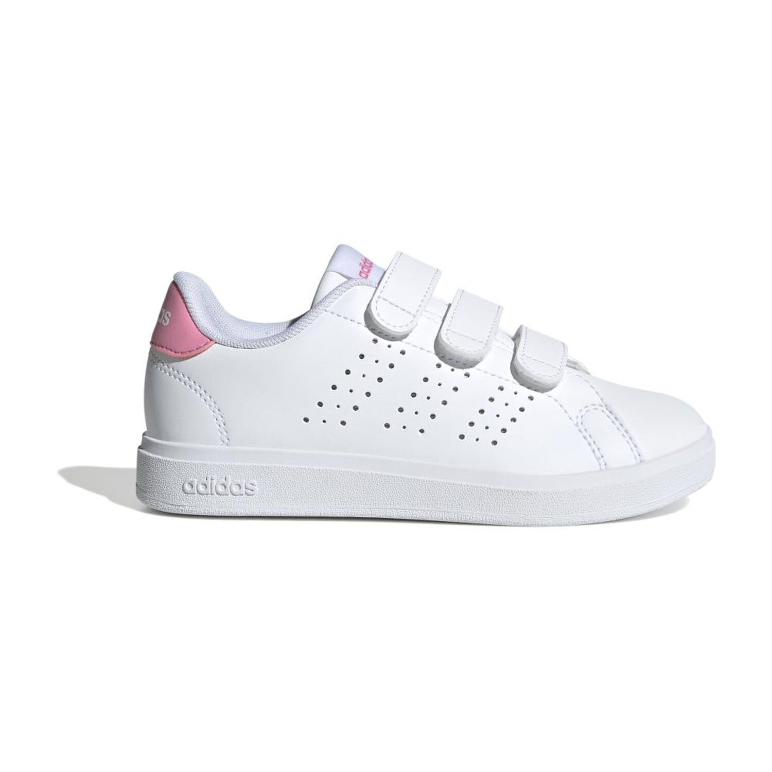 Zapatilla Infantil Ni&ntilde;a Adidas Advantage Base 2.0 Blanco/rosado image number 1.0