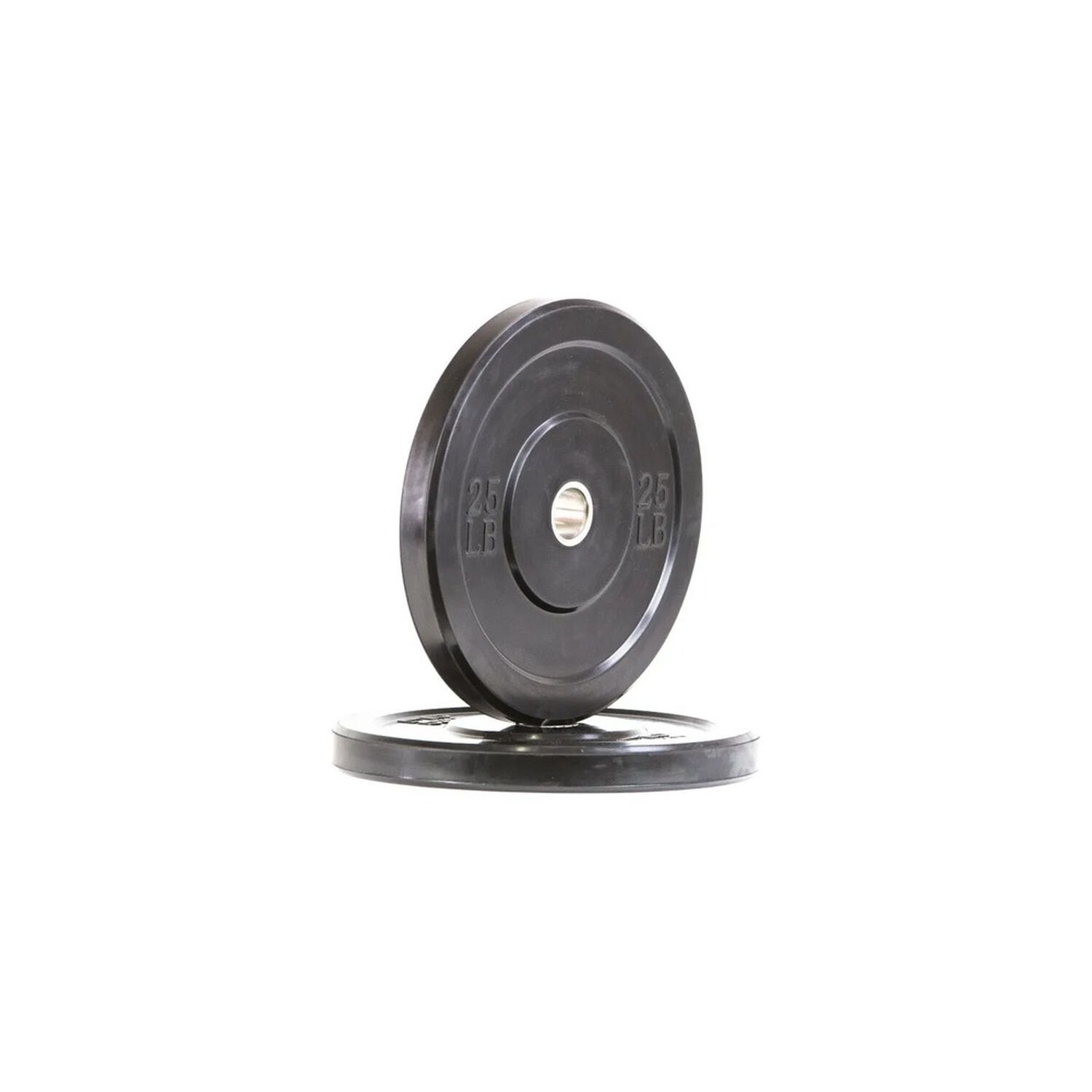 Par Discos Ol&iacute;mpicos Bumper 25 Lb (50 Lb Total) Negro image number 0.0