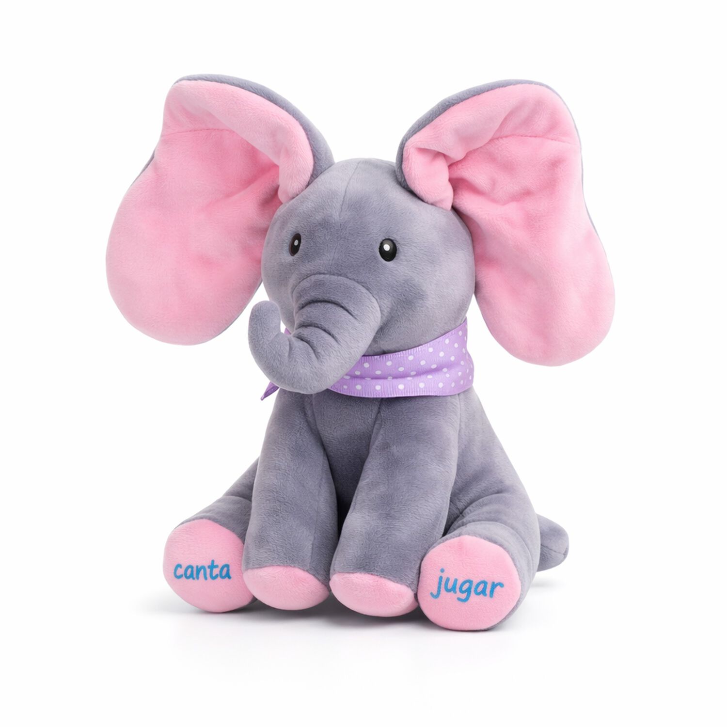 Peluche Interactivo Animado Musica + Juego Elefante Bebe image number 0.0