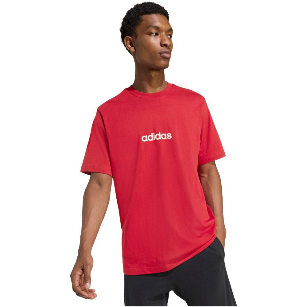 Camiseta Essentials Linear Single Jersey Adidas image number 2.0