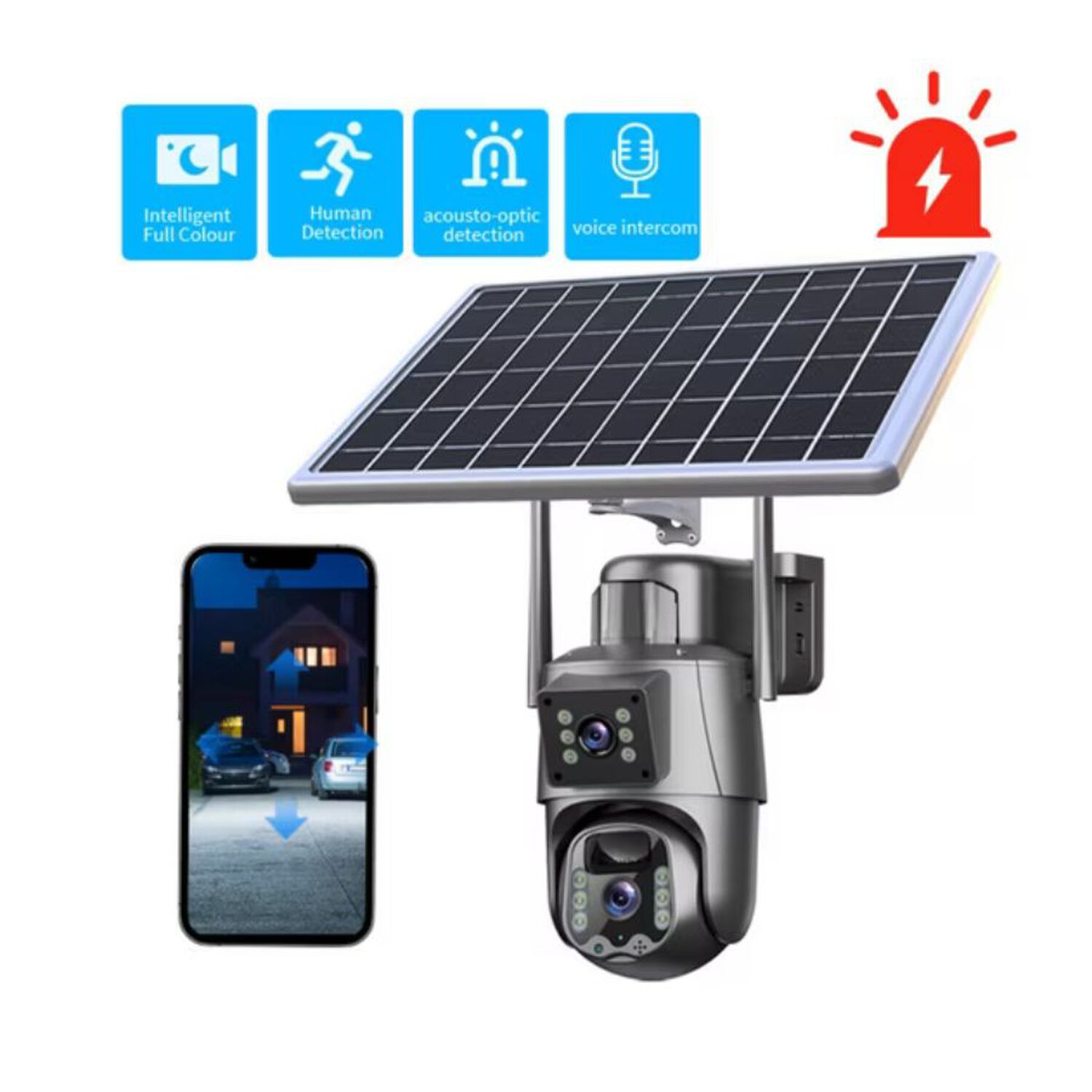 C&aacute;mara Seguridad Exterior Doble Lente Wifi Ip Ptz 360 image number 3.0