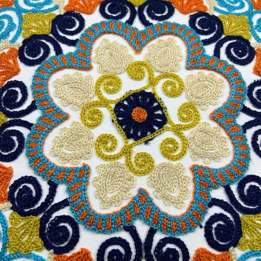 Funda Bordada De 45cm X 45cm Con Cierre Oculto Fb1-12 image number 2.0
