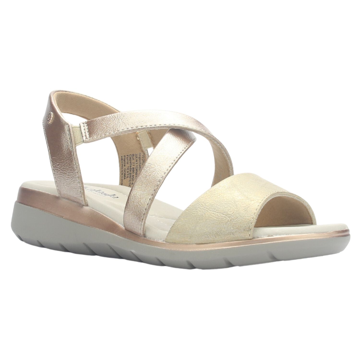 Sandalia Mujer Chalada Floro-6 Dorado Casual image number 2.0
