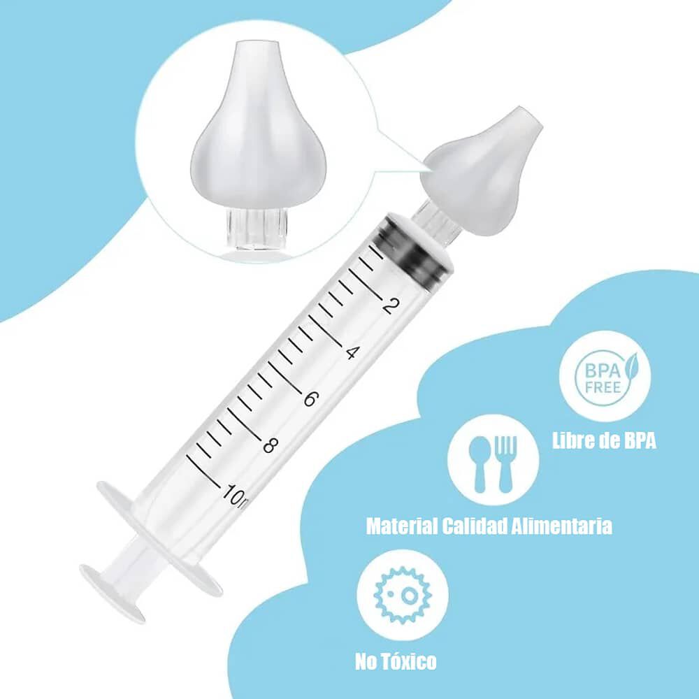 Jeringa Pack 2 Aspirador Nasal Para Lavado Mocos Nariz Bebe image number 4.0