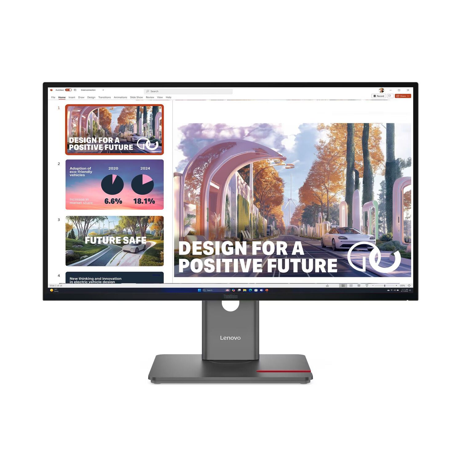 Monitor Thinkvision Plano P27qd-40 Qhd 2560x1440 27" image number 0.0