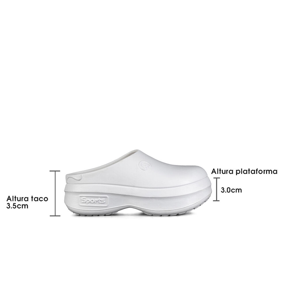 Zueco Casual Confort Plataforma Mujer Weide Gh150 image number 3.0