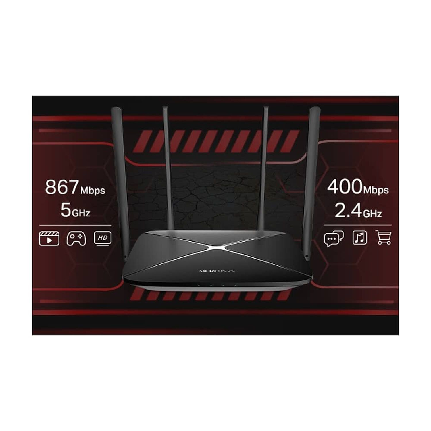 Router Mercusys Ac12g, Ac1200 De Doble Banda, 4 Antenas, 867 Mbps, Firewall image number 3.0