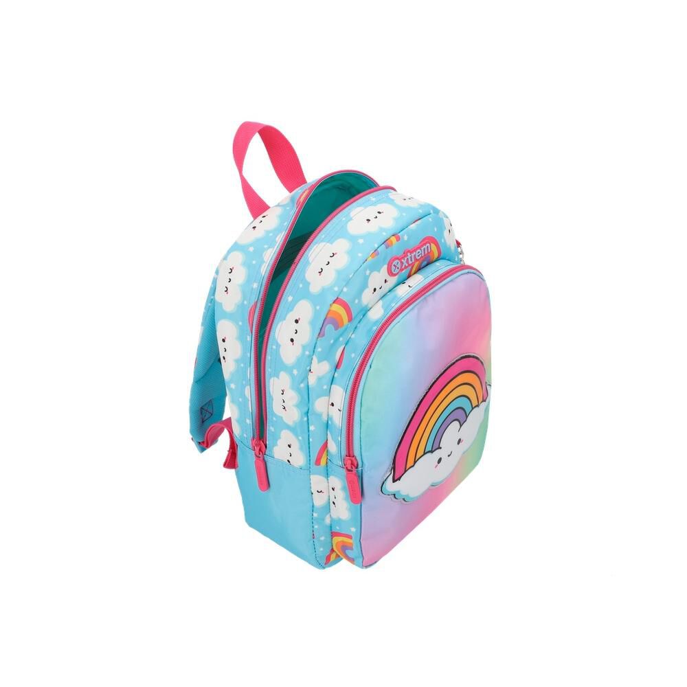 Mochila Xtrem Kinder 6xt Arco&iacute;ris Celeste image number 3.0