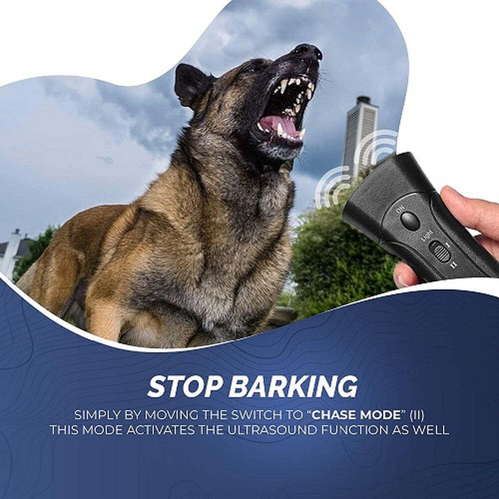 Espanta Perros Doble Bocina Potente De Entrenamiento Repelente Adiestrador Antiladridos Luz Led image number 6.0