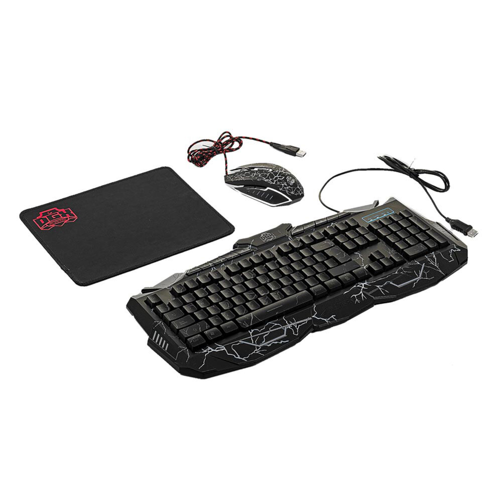 Kit Teclado + Mouse Y Mouse Pad Gamer Angel Of Death - Ps image number 0.0