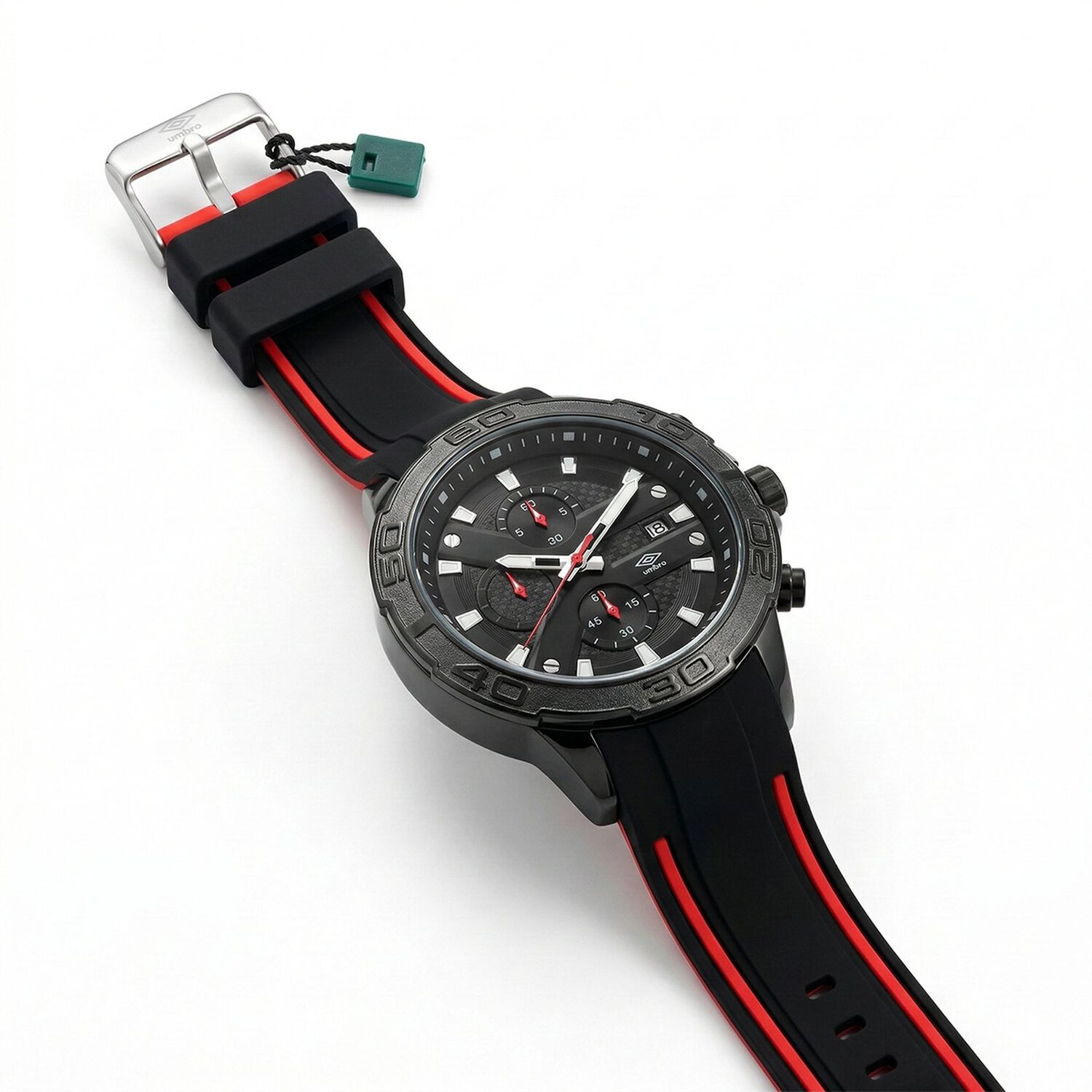 Reloj An&aacute;logo Hombre Umbro Plus Negro/rojo Umbp-1500-107 image number 2.0