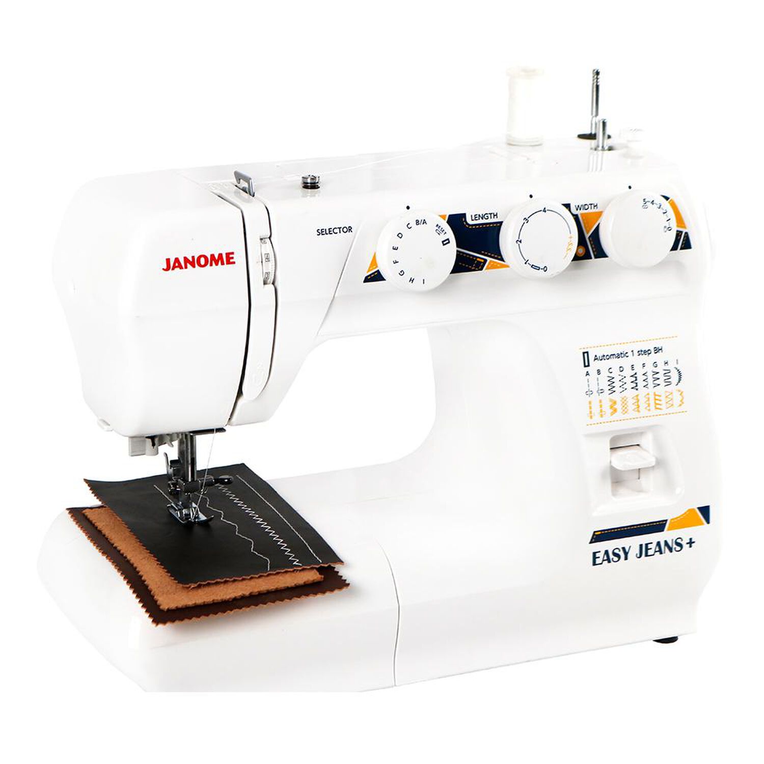 Combo Costura Janome M&aacute;quina de Coser Easy Jeans Plus + M&aacute;quina Overlock 8002D image number 2.0