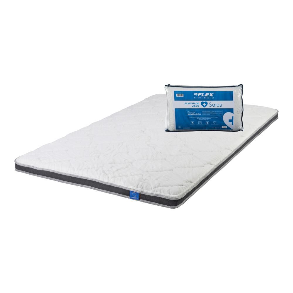 Topper Flex Salus / 1.5 Plazas / 190x105 Cm + Almohada image number 0.0