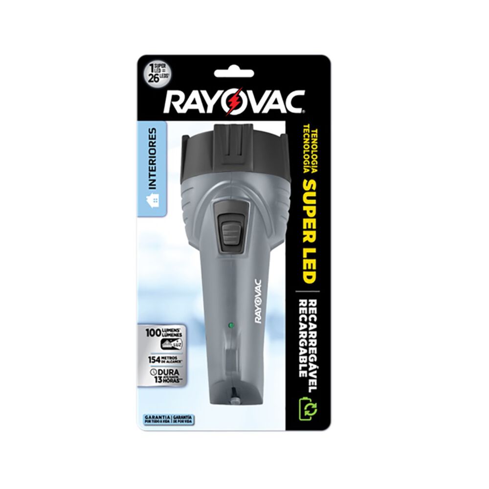 Linterna Recargable Rayovac Super Led Big image number 0.0
