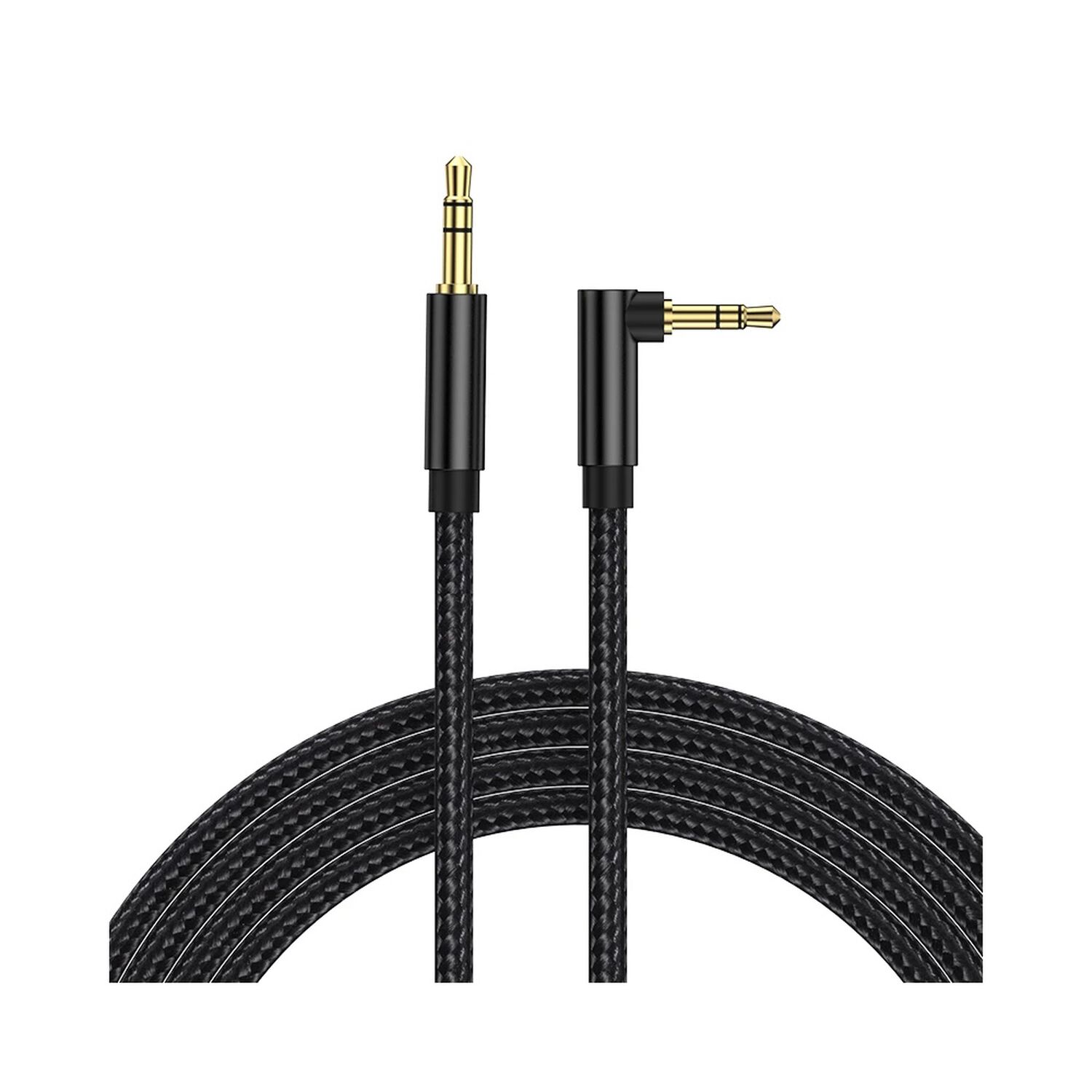Cable De Audio Premium 1x1 Jack 3.5mm Acordonado 3mt image number 0.0