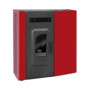 Estufa Pellet Amesti Slim 9000 Rojo