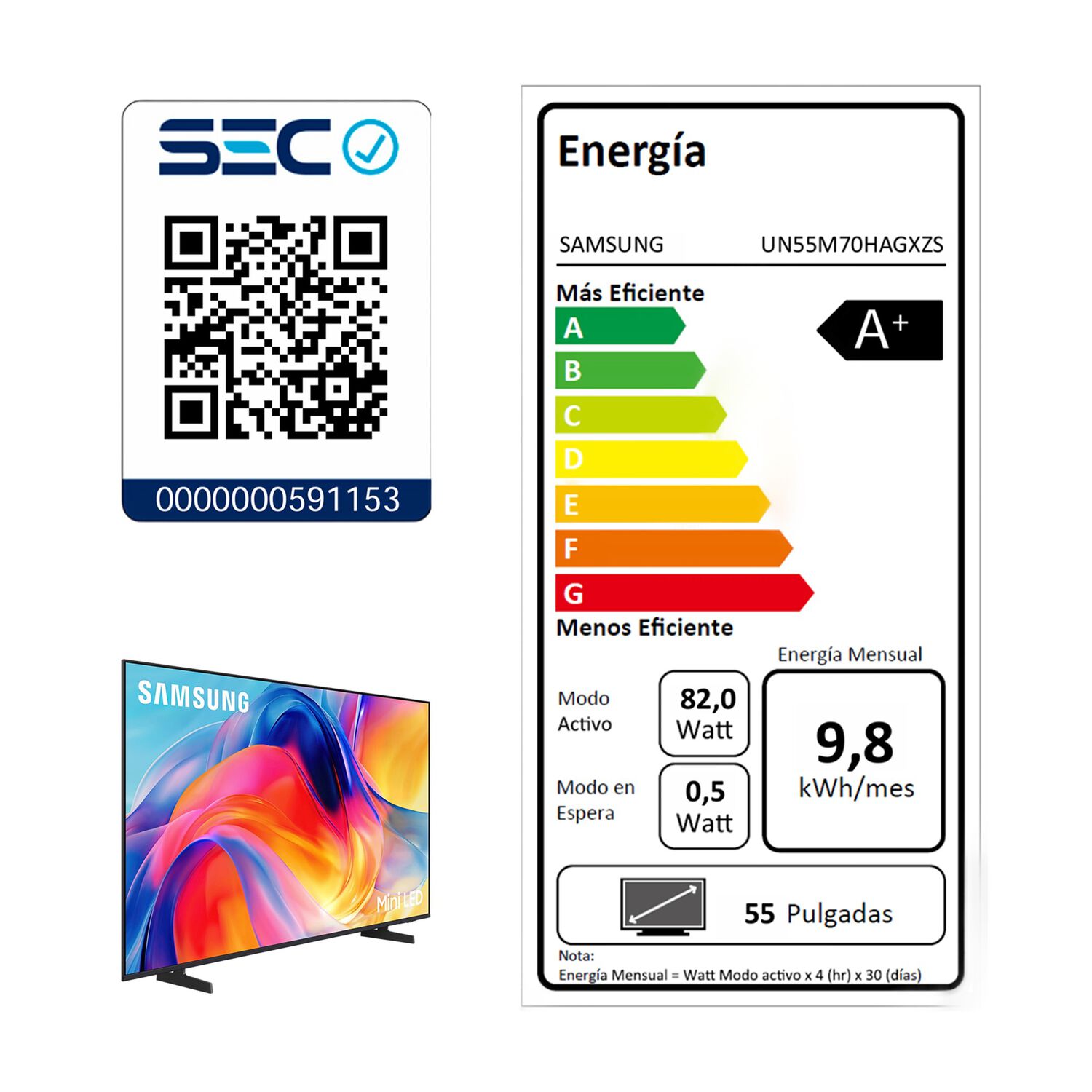 55 Mini Led M70h 4k Samsung Smart Tv 2026 image number 7.0