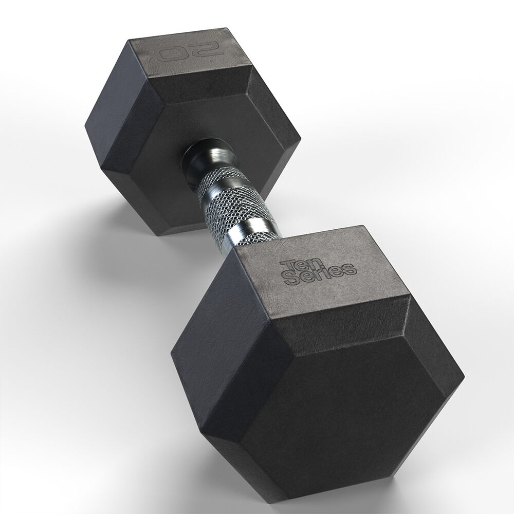 Mancuerna Hexagonal Recubierta En Caucho 20 Kg image number 1.0