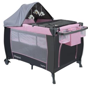 Cuna Playard Sagitta Pink + Colch&oacute;n De Viaje Plegable