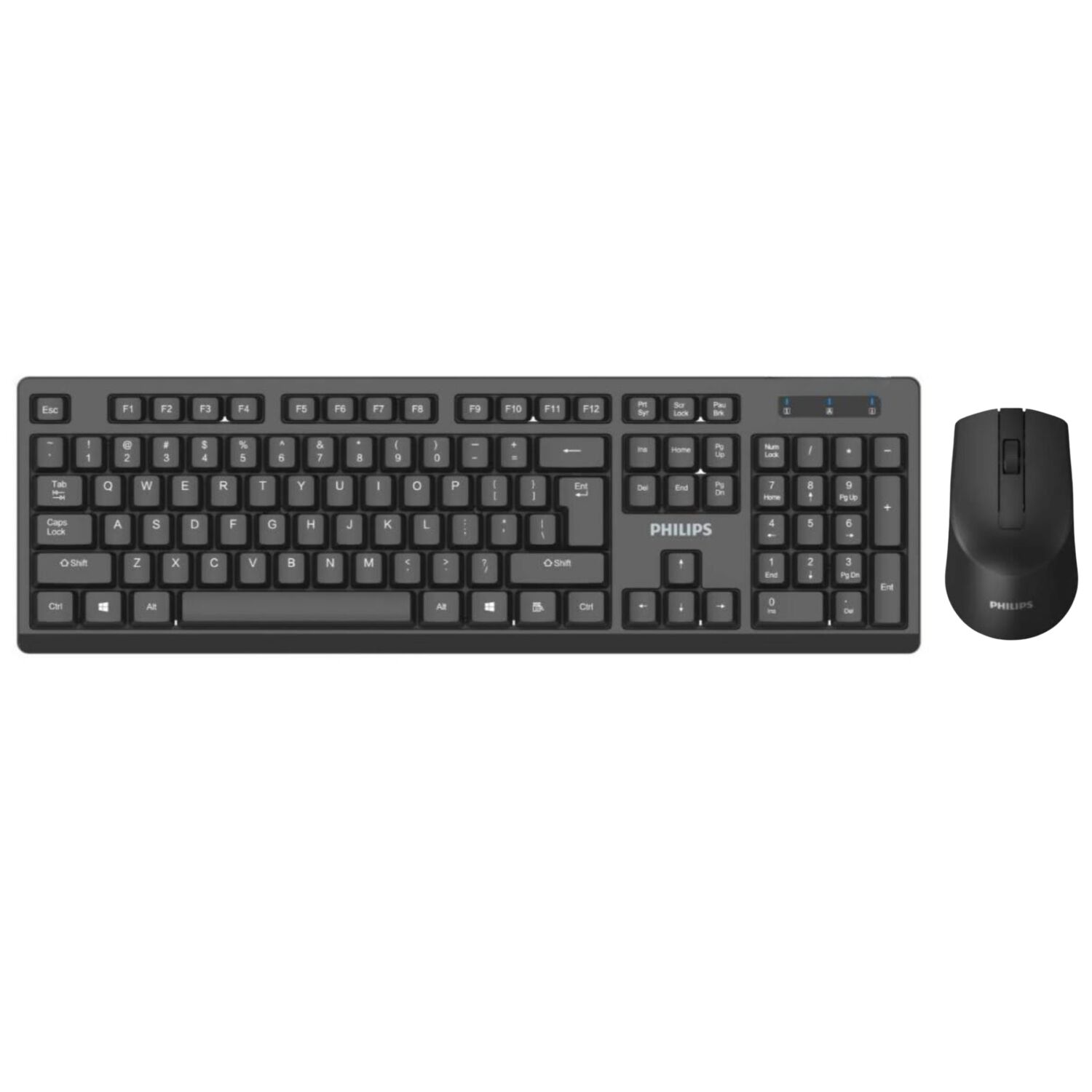 Mouse Y Teclado Inal&aacute;mbrico Philips Quiet Edition Usb 2.4ghz image number 0.0