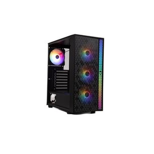 Gabinete Bitfenix/ ​​light Atx / 4 Ventiladores / Negro
