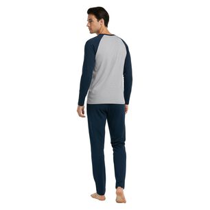 Pijama Algod&oacute;n Invierno Hombre C1 Top / 2 Piezas