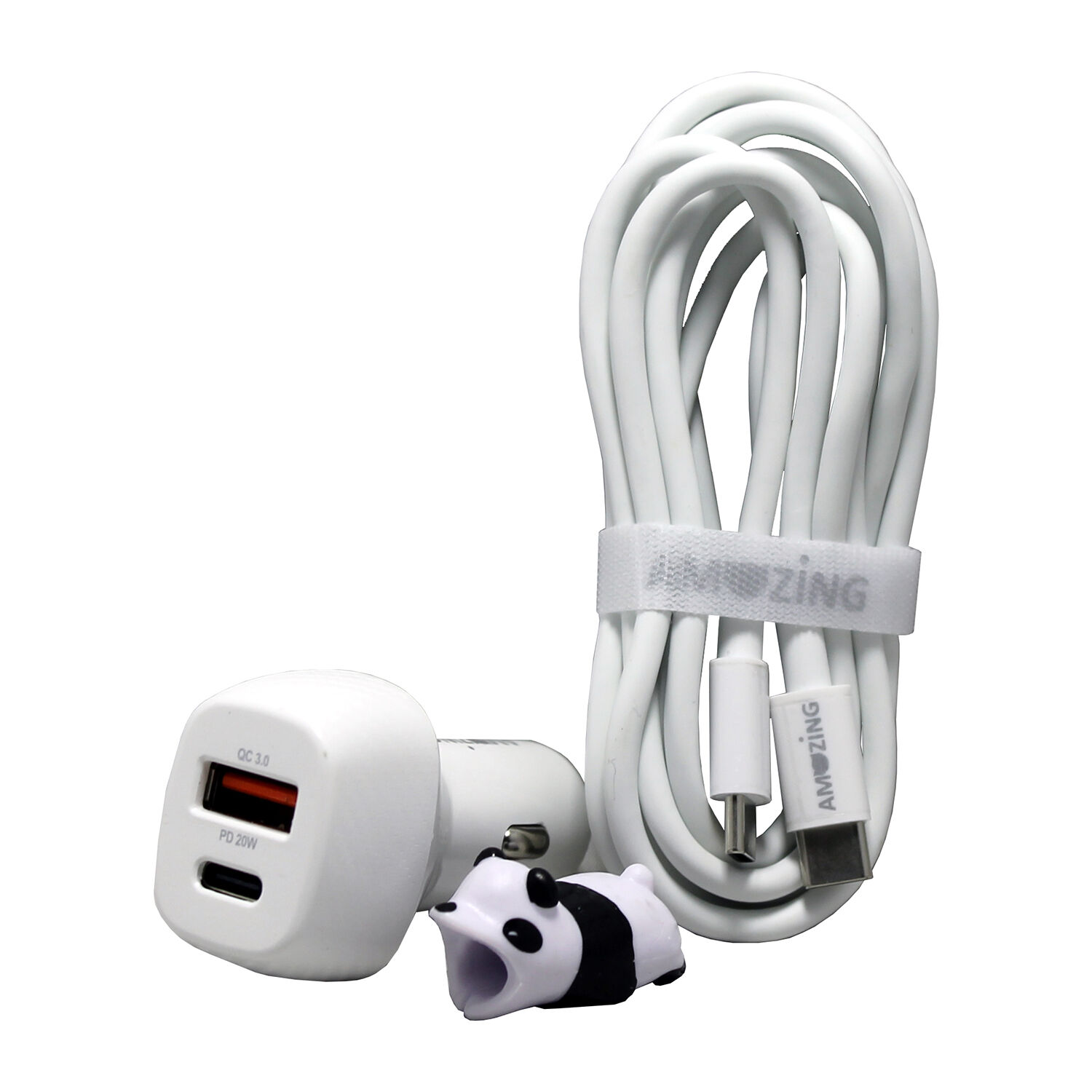 Cargador R&aacute;pido Para Veh&iacute;culo Tipo-c/usb 3.0 + Cable De Carga R&aacute;pida Tipo C A Tipo C image number 1.0