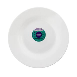 Plato Postre Opaline 19cm Marinex Vidrio Resistente Blanco