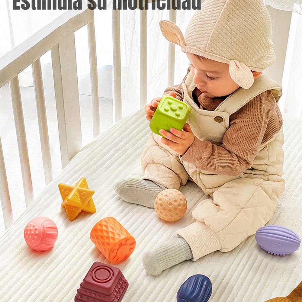 Juguete Sensorial Bloques Pelotas Mordedor Tm193 Lubabycas image number 5.0